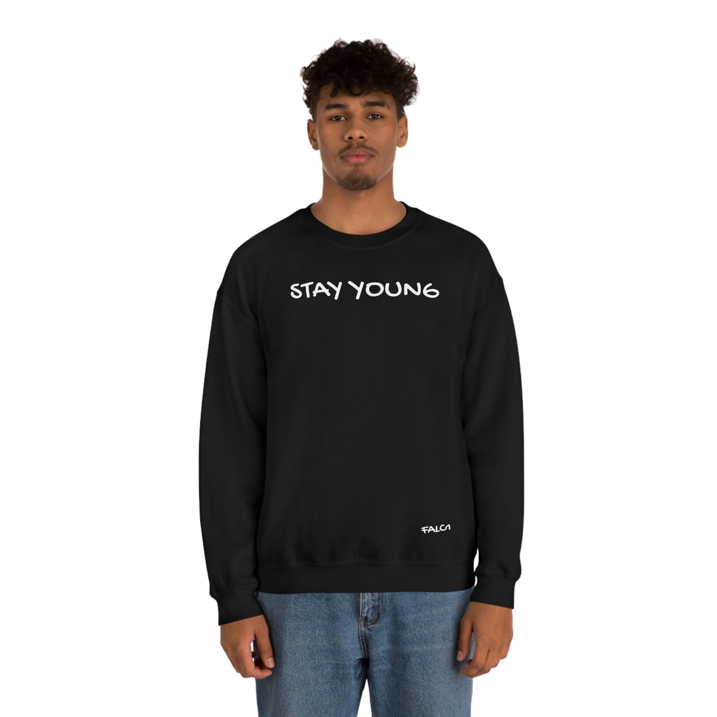 Falc1"Stay Young" Crewneck
