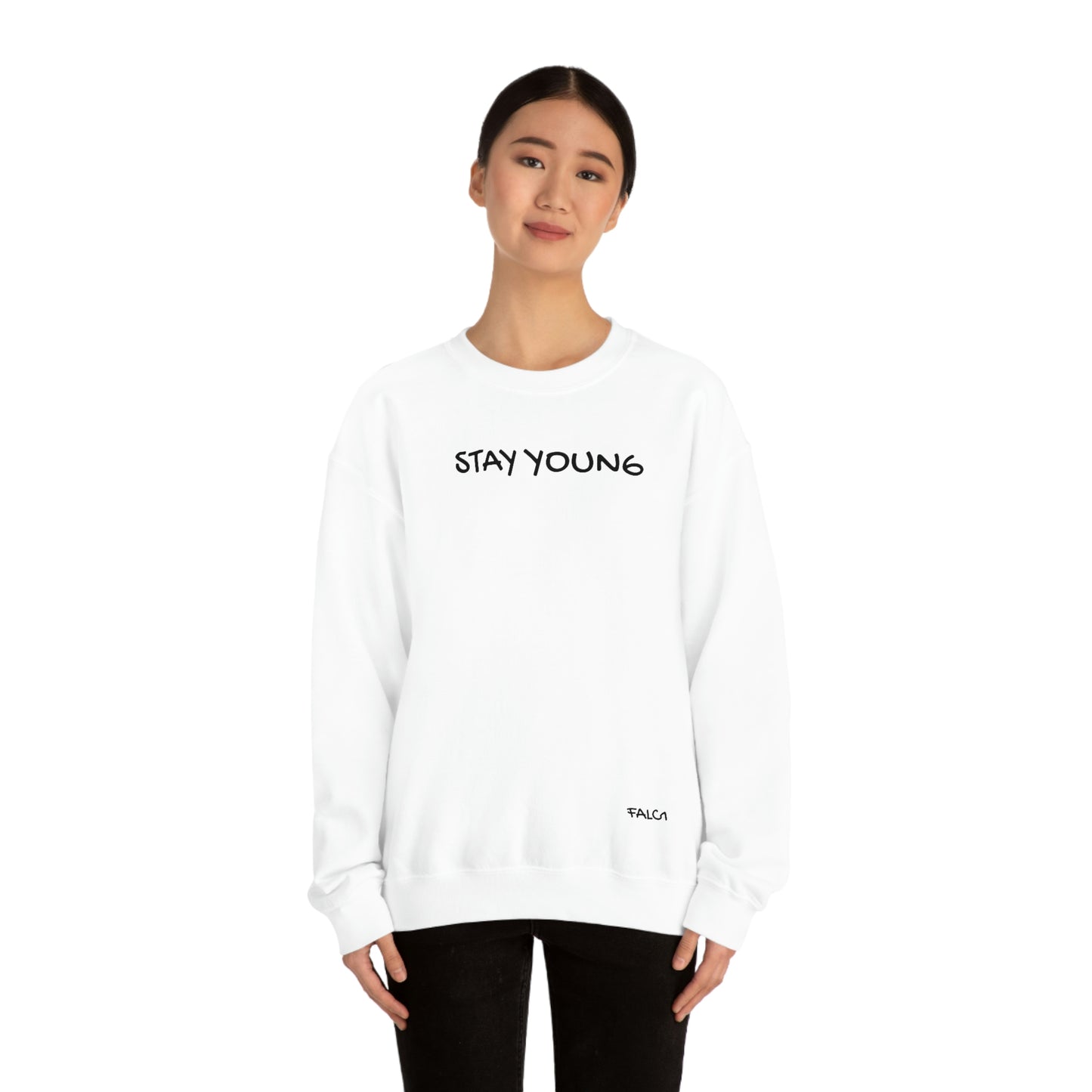 Falc1"Stay Young" Crewneck