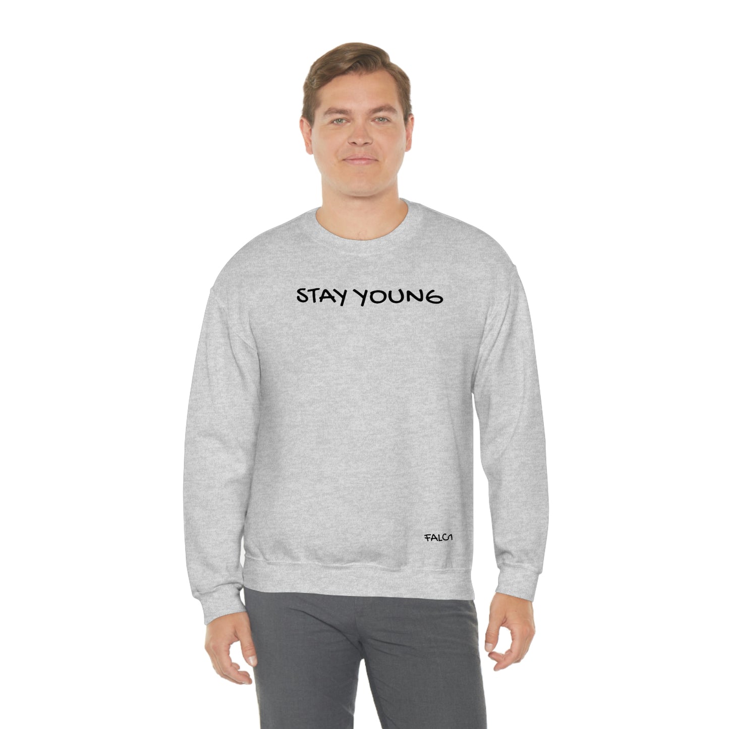 Falc1"Stay Young" Crewneck