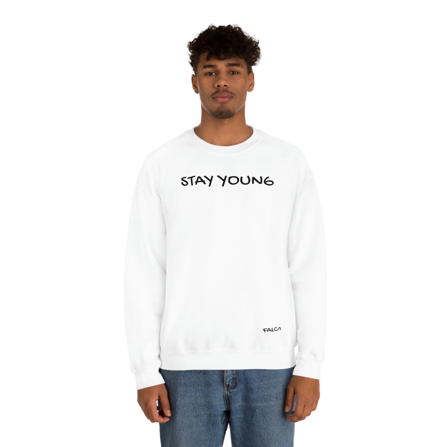 Falc1"Stay Young" Crewneck
