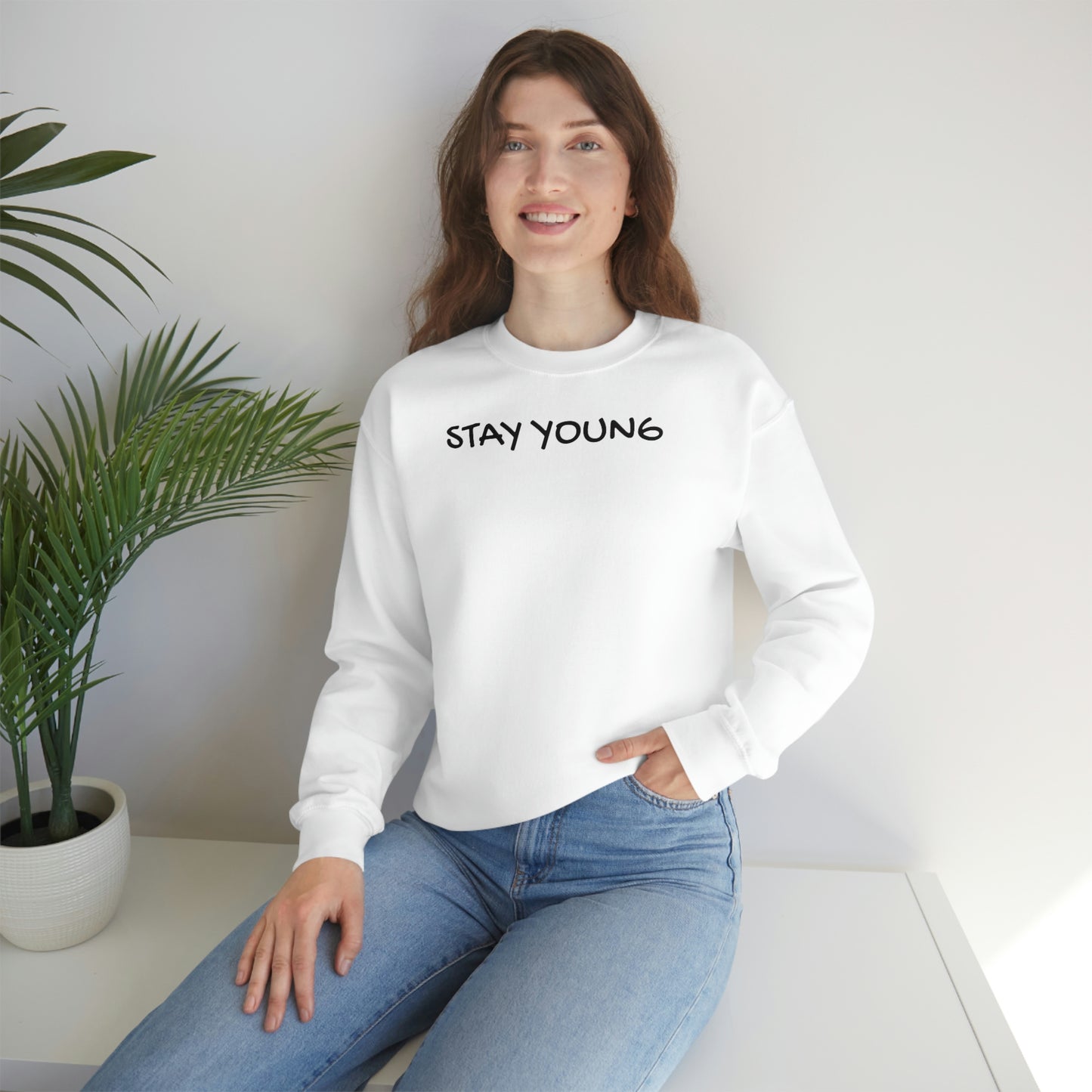 Falc1"Stay Young" Crewneck