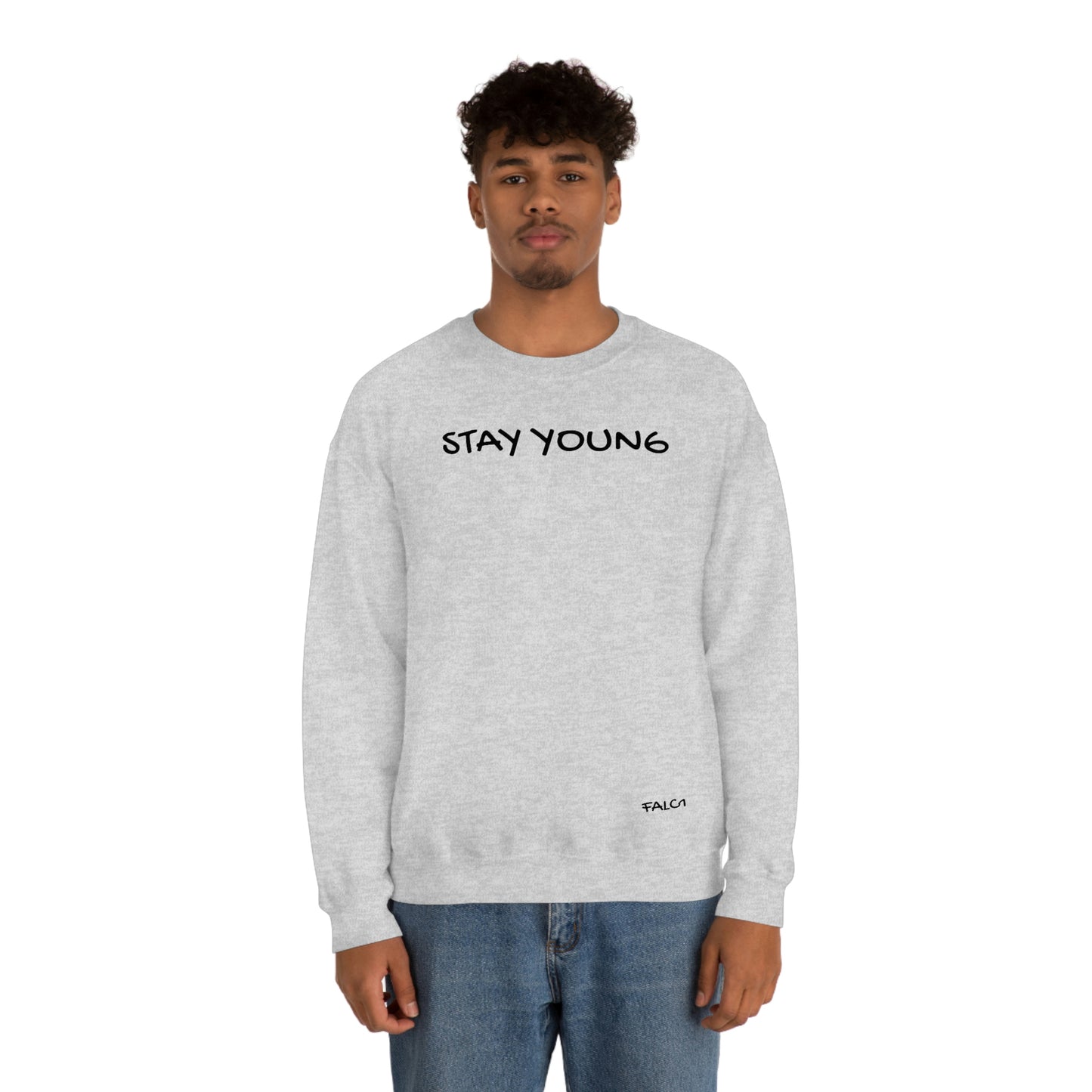 Falc1"Stay Young" Crewneck