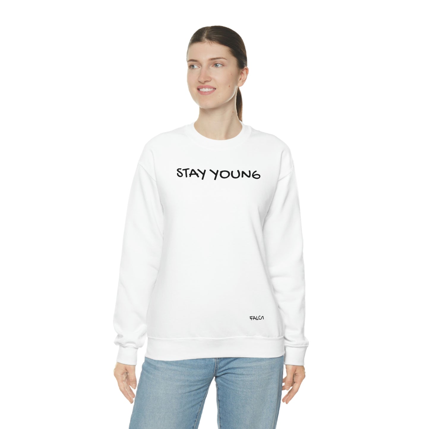 Falc1"Stay Young" Crewneck