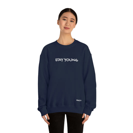 Falc1"Stay Young" Crewneck