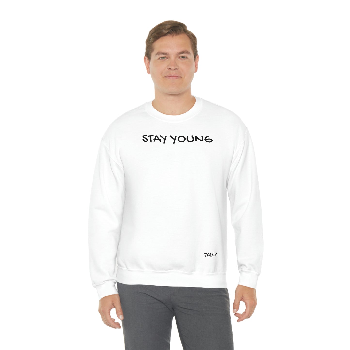 Falc1"Stay Young" Crewneck